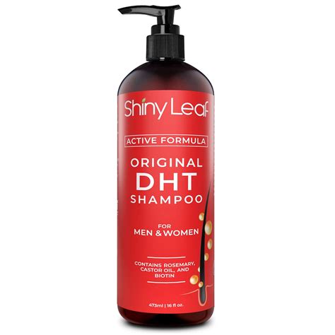 DHT Blocker Anti-Hair Loss Shampoo with Biotin | Natural Formula for ...