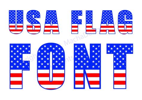 Usa Flag Font SVG American Flag Font SVG American Alphabet - Etsy