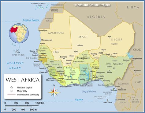 Countries In West Africa Map - Lesli Noellyn