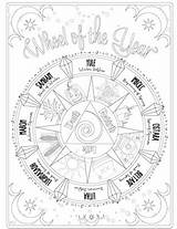 Pages Shadows Book Wicca Print Coloring Witch Wiccan Spells Blank Books  sketch template