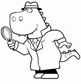 Master Detective Coloring Pages  Learny Kids sketch template