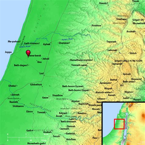 Bible Map: Bene-berak