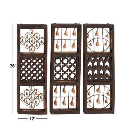 Millwood Pines Wood and Metal Wall Decor Set & Reviews | Wayfair