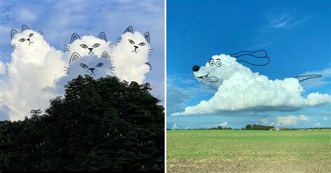 Chris Judge turns pictures of clouds into cute and amusing characters ...