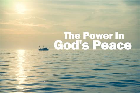 The Power In God’s Peace — Worldwide Mission Fellowship