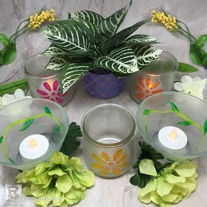 DIY Recycled Glass Votive Holders by Teresa Natividad