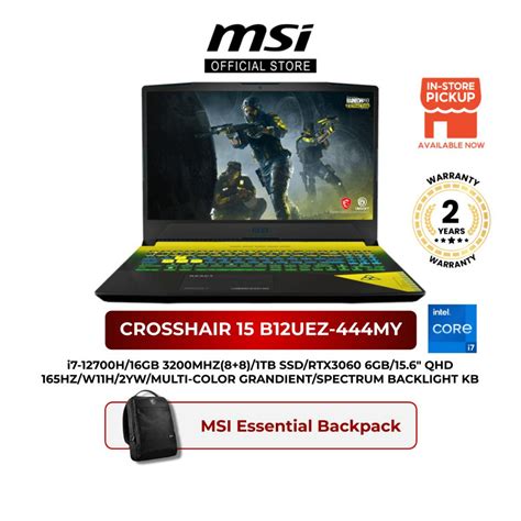 MSI Crosshair 15 Price in Malaysia & Specs - RM5699 | TechNave