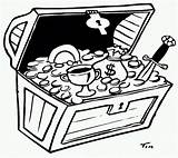 Treasure Chest Coloring Pages  Home sketch template