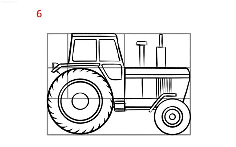 Tractor Drawing How to draw a Tractor