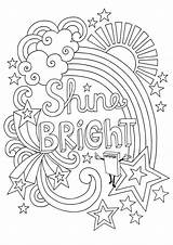 Coloring Pages With Positive Words sketch template