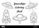 Cartoon Spaceships Coloring Page Spacecraft And Rocket Sketch Cosmos  sketch template