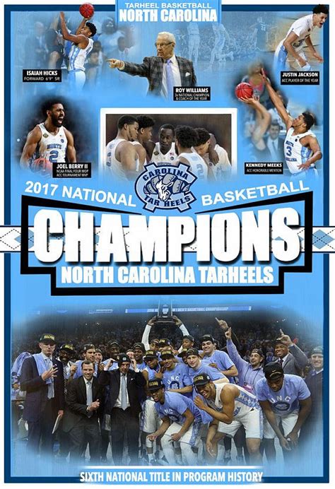 North Carolina Tarheels National Championship Poster UNC | Etsy | North carolina tar heels ...