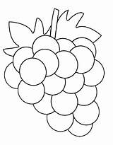 Grapes Coloring Pages Free Printable PDF sketch template