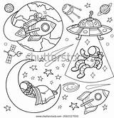 Outer Space Coloring Pages sketch template