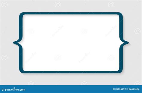 Blue text box stock vector. Illustration of sign, page - 35565292