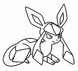 Glaceon Coloring Page sketch template