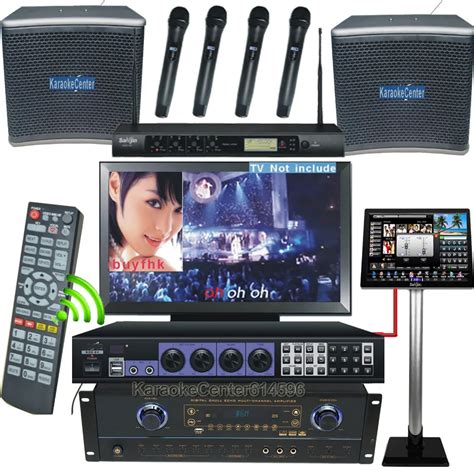 6TB Recordable Karaoke Jukebox System Complete Karaoke System Touch Screen Amplifer Mixer ...