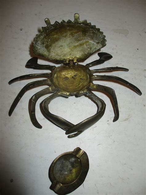 Brass Crab Statue Life-sized and Life-like 2 Claw Crab - Etsy