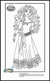 Merida From Brave Coloring Page sketch template