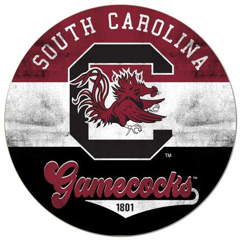 South Carolina Gamecocks 20'' x 20'' Retro Logo Circle Sign