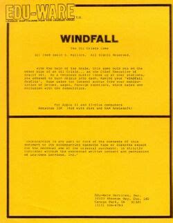 Software:Windfall: The Oil Crisis Game - HandWiki