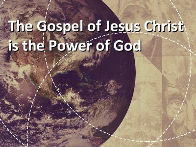 The Gospel of Jesus Christ is the Power of God – Living Faith Church