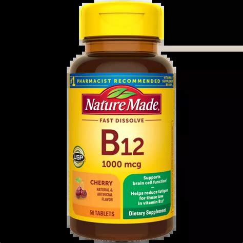 NATURE MADE SUBLINGUAL Vitamin B-12 Tablets 1000 mcg 50 Count Pack of 2 $23.27 - PicClick