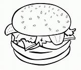 colouring Pages Of burger 512137 sketch template