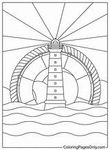 Images Lighthouse Coloring Page  Free Printable Pages sketch template