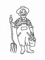 Farmer Coloring Pages  Best For Kids sketch template