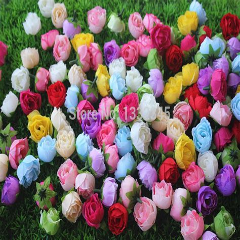 2017 4cmFree shipping DIY Silk Small Rose Decorative Flower Artificial Flowers for Party wedding ...