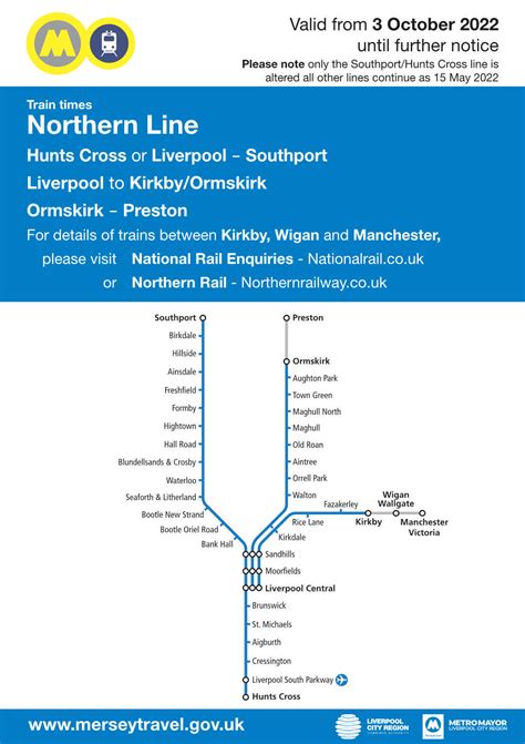 Northern Line Merseyrail Timetable