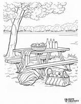 Picnic Coloring Pages Free Printable PDFs  Invite Creativity sketch template