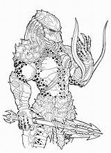 Alien Vs Predator Predalien Coloring Pages sketch template