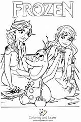 Frozen Coloring Pages FREE 2025  And Learn sketch template