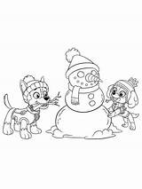 Paw Patrol Christmas coloring Page  Free Printable sketch template