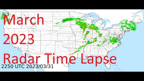 March 2023 US Weather Radar Time Lapse Animation - YouTube