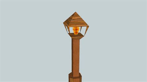 Wooden Lamp Post | 3D Warehouse