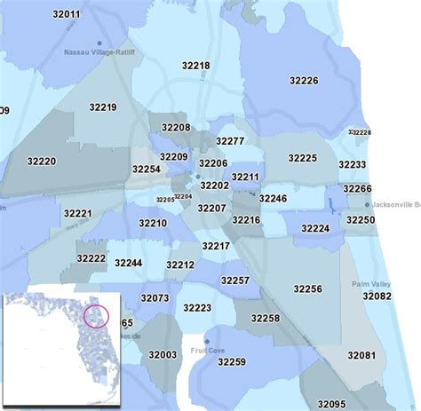 Printable Zip Code Map Jacksonville Fl – Printable Map of The United States