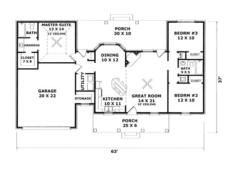 Edgespring Country Ranch Home | Building plans house, New england house ...