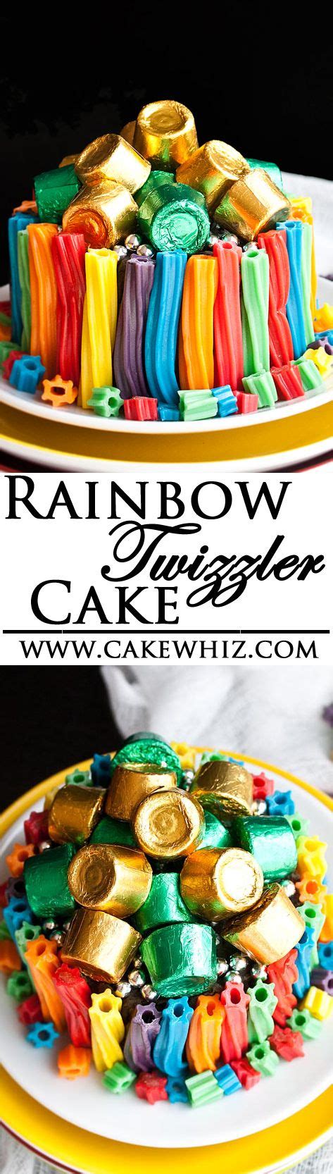 Use this step by step tutorial to make an EASY RAINBOW TWIZZLER CAKE ...