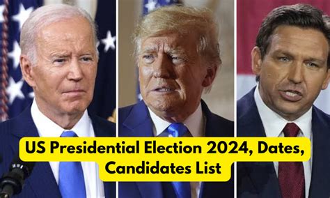 US Presidential Elections 2024: Date, Candidates List, Latest News ...