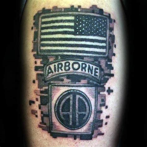 30 Airborne Tattoos For Men - Military Ink Design Ideas