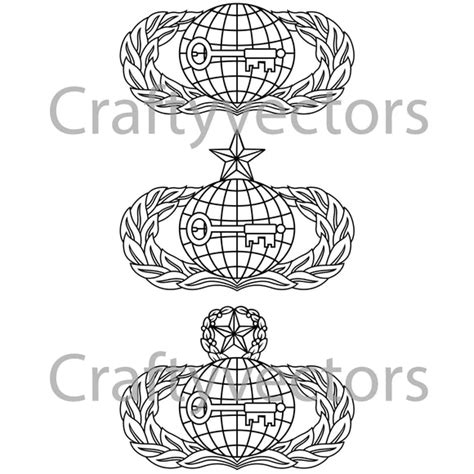 Air Force Intelligence Badge Vector File – Crafty Vectors