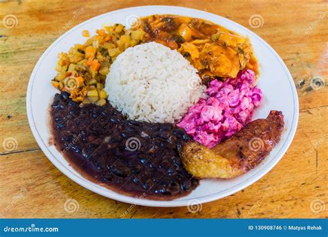 Casado - Typical Meal in Costa Ri Stock Photo - Image of rica, healthy: 130908746