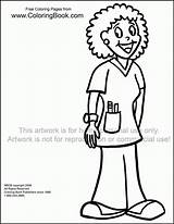 Nurse Coloring Pages For Kids  Home sketch template