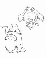 Studio Ghibli Characters Coloring Sheet sketch template