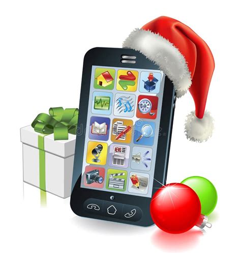 Christmas Mobile Phone Royalty Free Stock Image - Image: 21458616