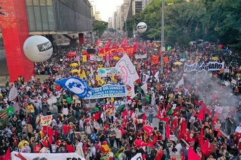 Protests against Brazil's fascist president Jair Bolsonaro, just ...