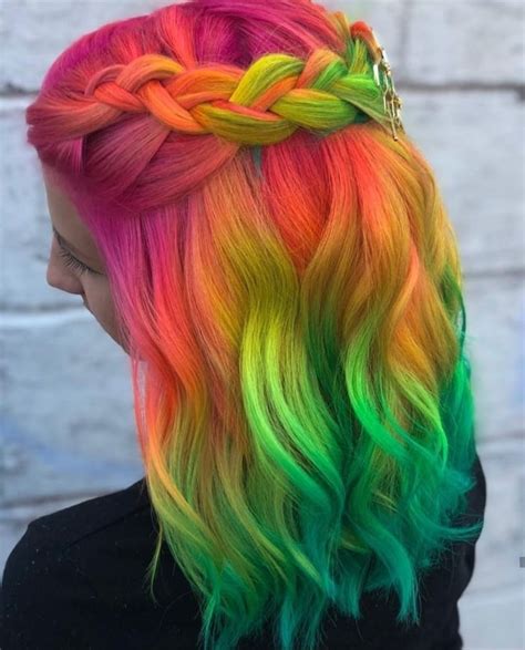 poisonnightmares | Cool hair color, Rainbow hair color, Neon hair